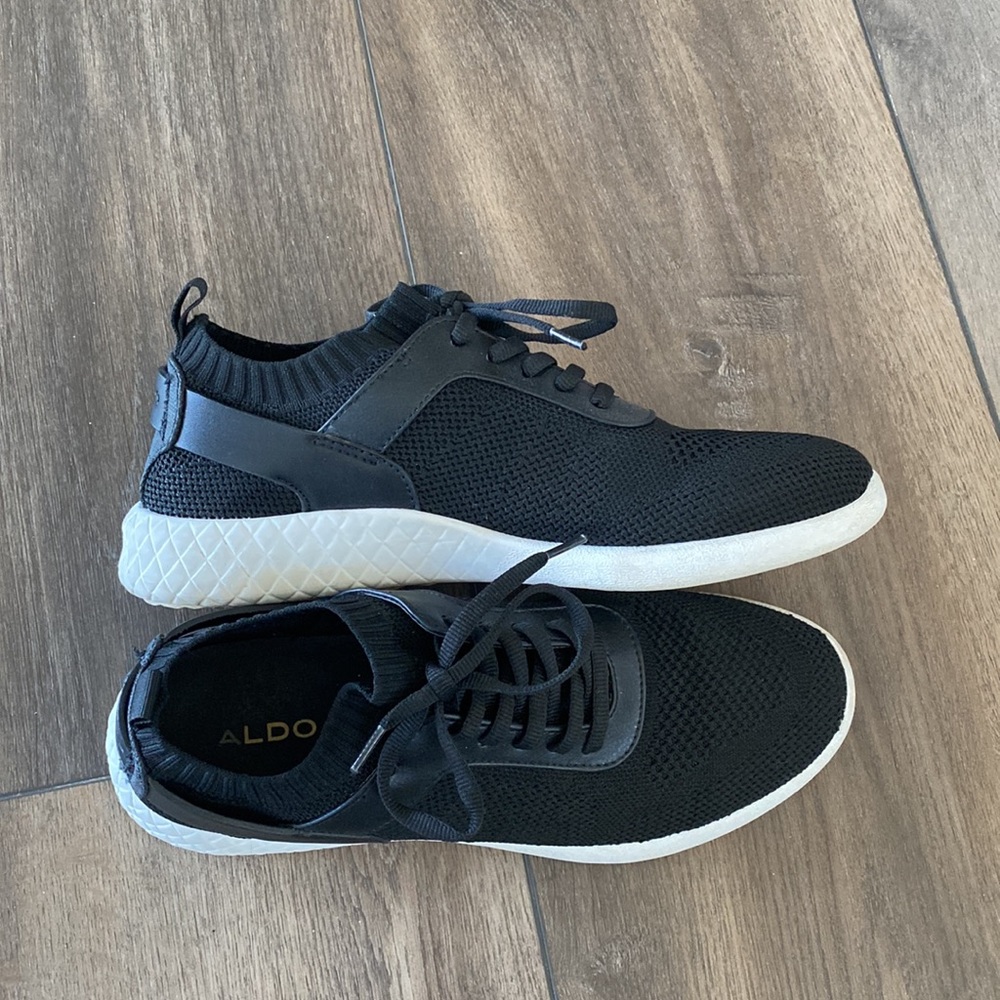 White & Black Aldo Sneakers